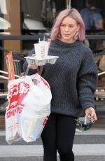 HILARY DUFF Out Shopping in Beverly Hills 01/22/2016