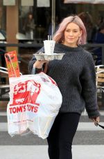 HILARY DUFF Out Shopping in Beverly Hills 01/22/2016