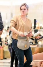 HILARY DUFF Shopping in Beverly Hills 09/01/2016