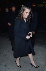 WINONA RYDER Night Out in New York 01/18/2016