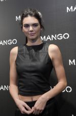 KENDALL JENNER at Tribal Spirit by Mango Photocall in Barcelona 01/28/2016