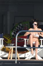 KENDALL JENNER in Bikini on the Yacht in St. Barts 01/01/2016
