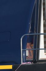 KENDALL JENNER in Bikini on the Yacht in St. Barts 01/01/2016