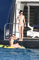 KENDALL JENNER in Bikini on the Yacht in St. Barts 01/01/2016