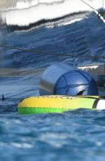 KENDALL JENNER in Bikini on the Yacht in St. Barts 01/01/2016