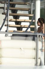 KENDALL JENNER in Bikini on the Yacht in St. Barts 01/01/2016