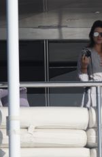 KENDALL JENNER in Bikini on the Yacht in St. Barts 01/01/2016