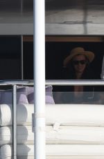 KENDALL JENNER in Bikini on the Yacht in St. Barts 01/01/2016