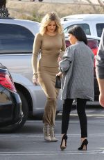 KOURTNEY and KHLOE KARDASHIAN and KYLE JENNER Shooting Scenes in Calabasas 01/22/2016