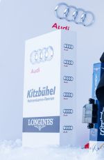 IRINA SHAYK at Hahnenkamm Race Starting Booth in Kitzbuehel, Austria 01/22/2016