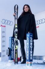 IRINA SHAYK at Hahnenkamm Race Starting Booth in Kitzbuehel, Austria 01/22/2016
