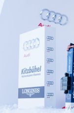IRINA SHAYK at Hahnenkamm Race Starting Booth in Kitzbuehel, Austria 01/22/2016