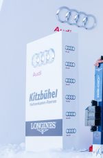 IRINA SHAYK at Hahnenkamm Race Starting Booth in Kitzbuehel, Austria 01/22/2016