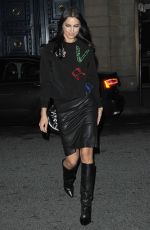 IRINA SHAYK Outside Paris Fashion Show 01/24/2016