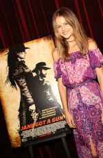 ISABELLE CORNISH at Jane Gor A Gun Los Angeles Tastemajer Screening in West Hollywood 01/27/2016