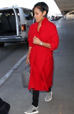 JADA PINKETT SMITH at Los Angeles International Airport 01/28/2016