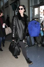 JAIMIE ALEXANDER Arrives at LAX Airport in Los Angeles 01/11/2016