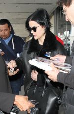 JAIMIE ALEXANDER Arrives at LAX Airport in Los Angeles 01/11/2016