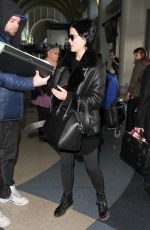 JAIMIE ALEXANDER Arrives at LAX Airport in Los Angeles 01/11/2016