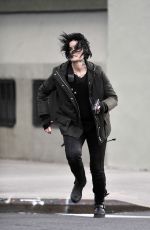JAIMIE ALEXANDER on the Set of Blindspot in New York 01/18/2016