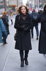 JENNA FISCHER Out and About in Manhattan 01/20/2016
