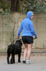 JENNIE GARTH Walks Her Dogs Out in Los Angeles 01/15/2016
