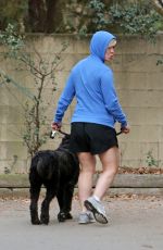 JENNIE GARTH Walks Her Dogs Out in Los Angeles 01/15/2016