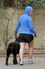 JENNIE GARTH Walks Her Dogs Out in Los Angeles 01/15/2016