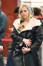 JENNIFER Arrives at JFK Airport in New York 01/04/2016