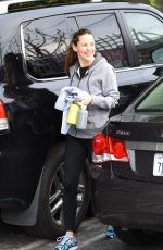 JENNIFER GARNER Arrives at a Gym in Brentwood 01/09/2016