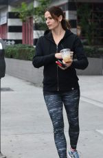 JENNIFER GARNER Heading to a Gym in Hollywood 01/23/2016