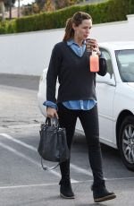 JENNIFER GARNER with No Make Up Out in Brentwood 01/03/2016