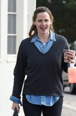 JENNIFER GARNER with No Make Up Out in Brentwood 01/03/2016