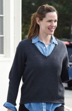 JENNIFER GARNER with No Make Up Out in Brentwood 01/03/2016