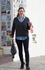 JENNIFER GARNER with No Make Up Out in Brentwood 01/03/2016