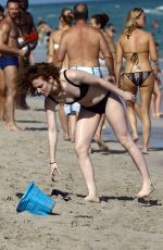 JESS GLYNNE in Bikini at a Beach in Miami 12/31/2015