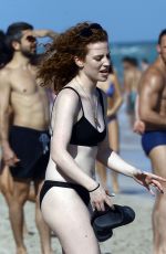 JESS GLYNNE in Bikini at a Beach in Miami 12/31/2015