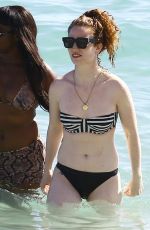 JESS GLYNNE in Bikini on the Beach in Miami 01/02/2016