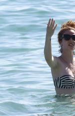 JESS GLYNNE in Bikini on the Beach in Miami 01/02/2016