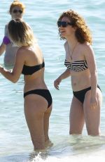 JESS GLYNNE in Bikini on the Beach in Miami 01/02/2016