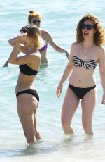 JESS GLYNNE in Bikini on the Beach in Miami 01/02/2016