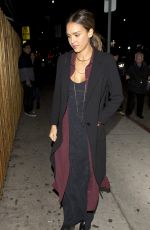JESSICA ALBA Arrives at Nice Guy in West Hollywood 01/24/2016
