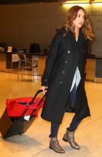 JESSICA ALBA at JFK Airport in New York 01/27/2016