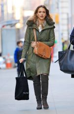 JESSICA ALBA Out Shopping in New York 01/27/2016