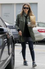 JESSICA ALBA Stops for Breakfast in West Hollywood 01/23/2016