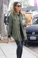 JESSICA ALBA Stops for Breakfast in West Hollywood 01/23/2016