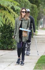JESSICA ALBA Stops for Breakfast in West Hollywood 01/23/2016