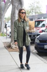 JESSICA ALBA Stops for Breakfast in West Hollywood 01/23/2016