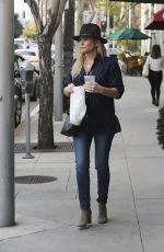 JESSICA CAPSHAW Out and About in Beverly Hills 01/15/2016
