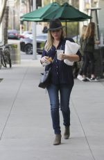 JESSICA CAPSHAW Out and About in Beverly Hills 01/15/2016